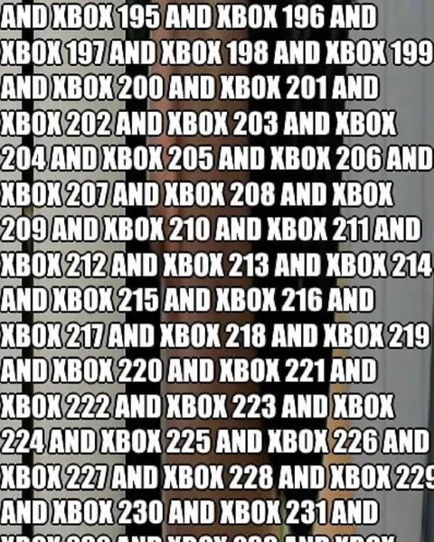 Endless Xbox Number List