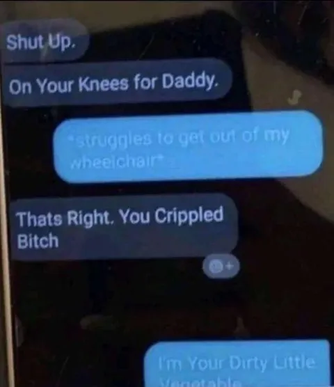 Wheelchair Dominance Texting