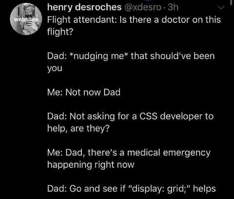 CSS Developer on a Flight