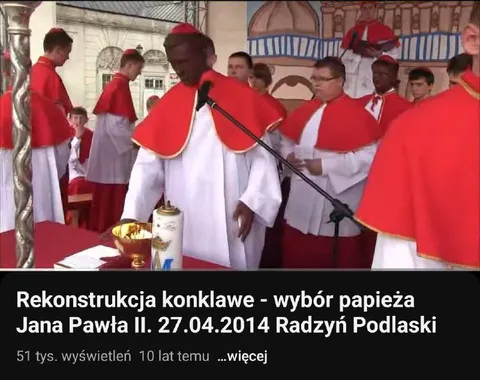 Rekonstrukcja konklawe wybór papieża