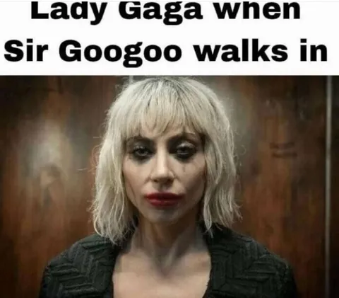 Lady Gaga cuando entra Sir Googoo