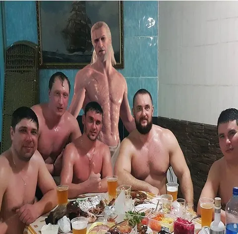 Геральт на застолье