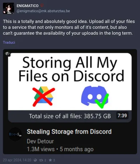 Storing All My Files on Discord