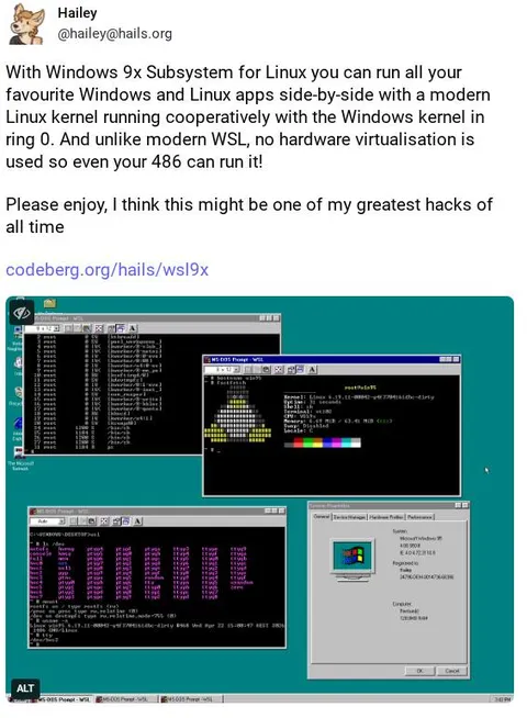 Windows 9x Subsystem for Linux