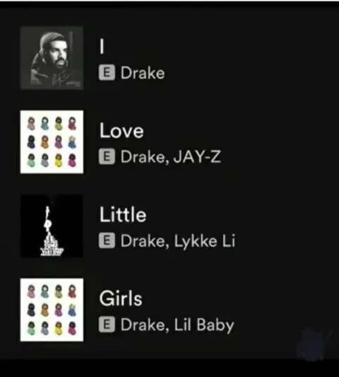 Drake Playlist Gets Confusing