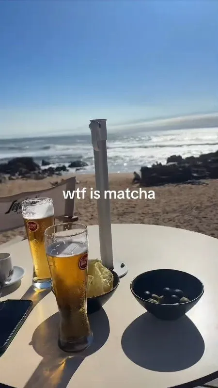 WTF Is Matcha Beach Meme