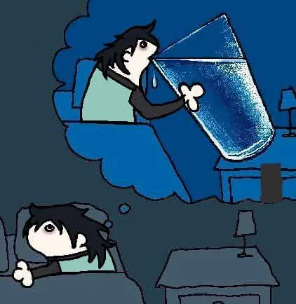 Сон о гигантском стакане воды