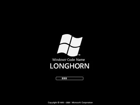 Windows Longhorn boot screen