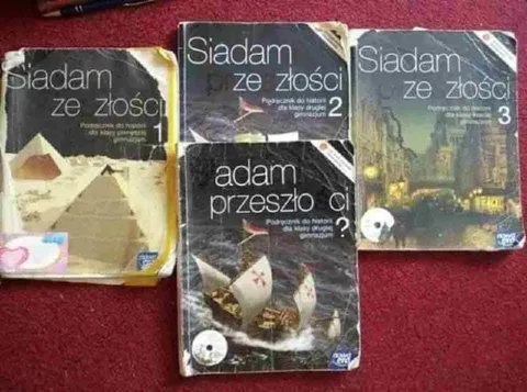 Siadam ze złości — tomy