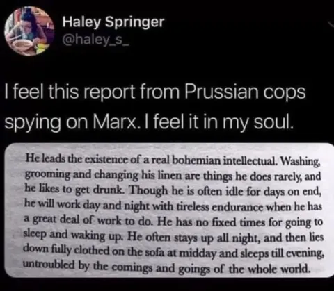 Prussian Cops Spying on Marx