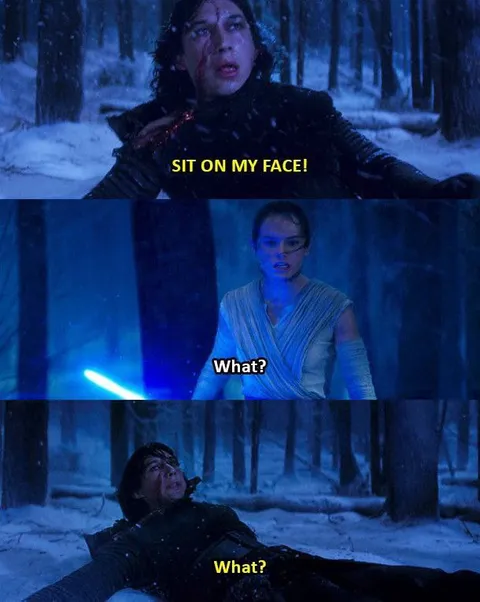 Kylo Ren Says Sit on My Face