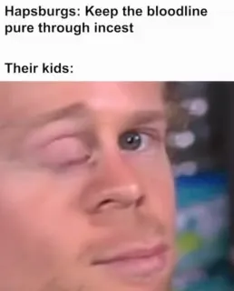 Habsburg Kids Blink Reaction