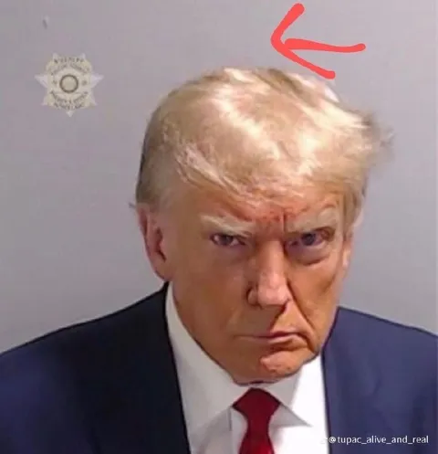 Трамп с нелепой причёской