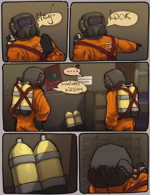Minions Kissing Reaction