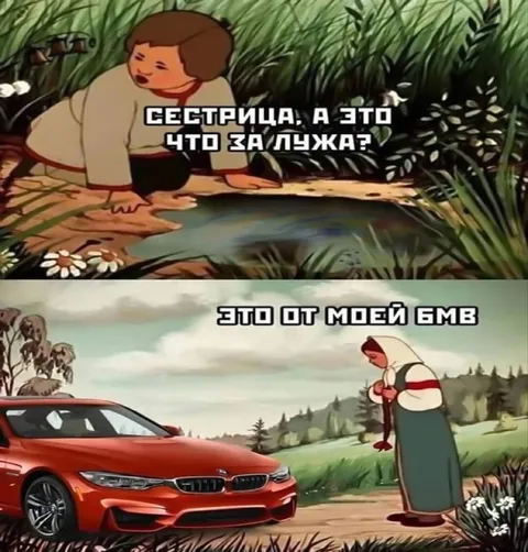 Сестрица и лужа от BMW