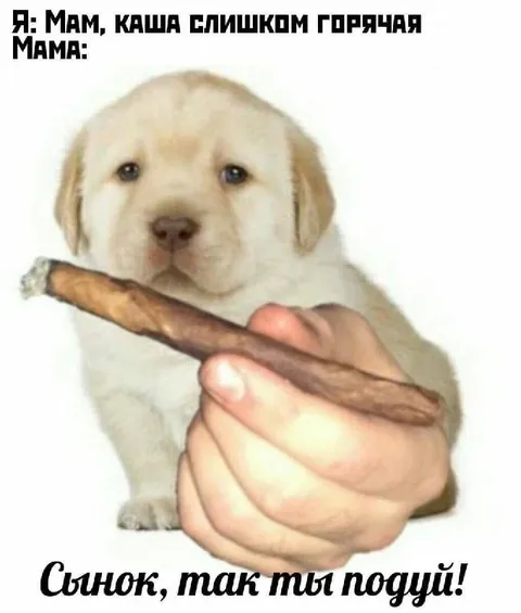 Каша слишком горячая