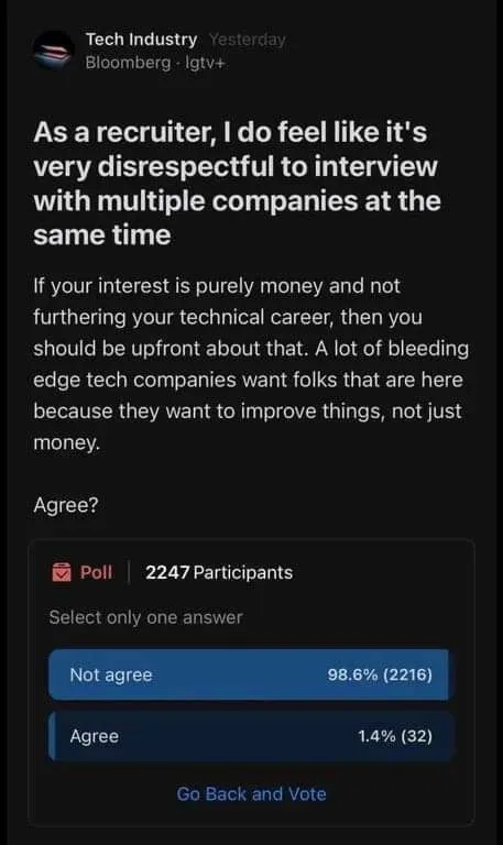 Recruiter Calls Interviewing Disrespectful