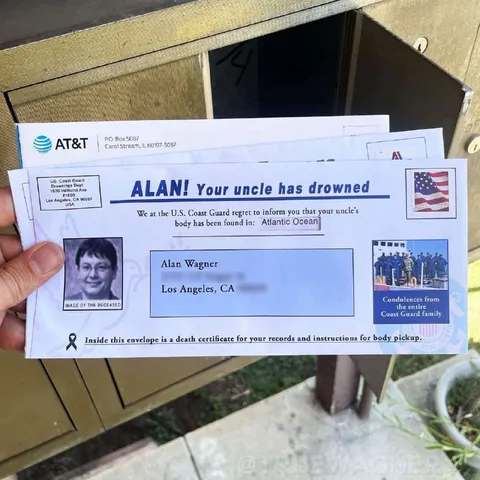 Alan Your Uncle Has Drowned