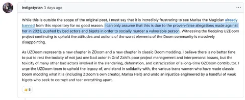 UZDoom Community Drama Screenshot