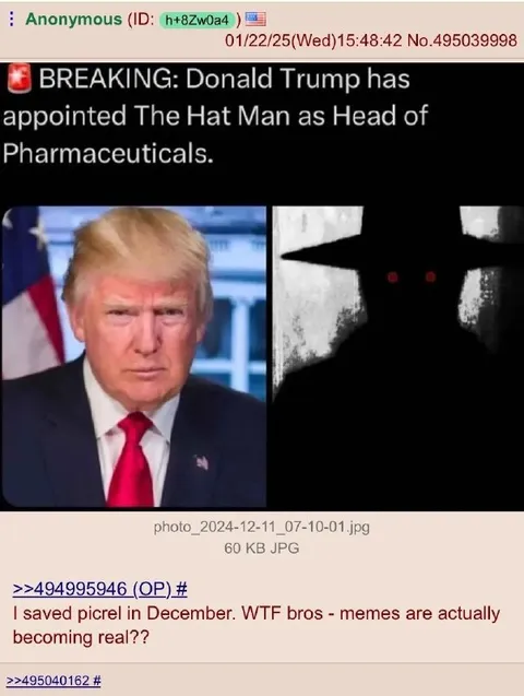Trump Appoints the Hat Man