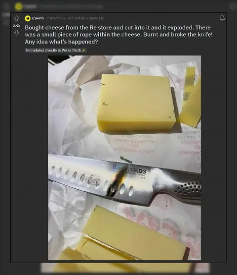 Exploded Cheese Broke the Knife