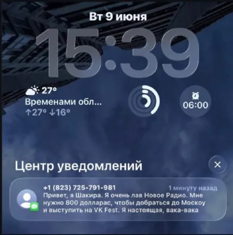 Шакира просит 800 долларас
