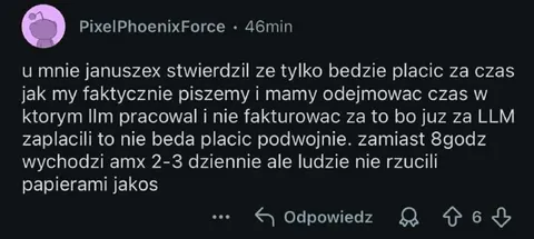 Januszek płaci tylko za pisanie