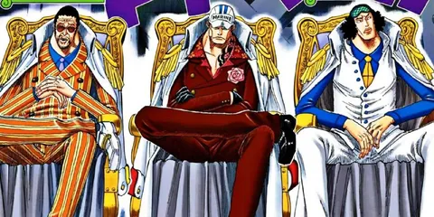 One Piece Admirals Sitting