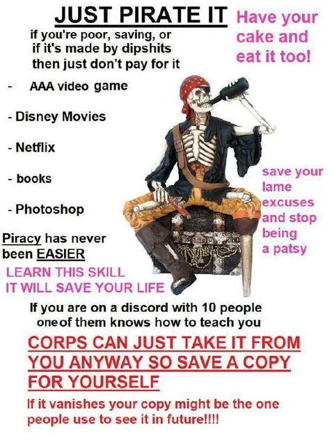 Just Pirate It Meme