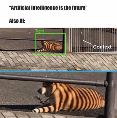 AI Mistakes a Tiger for Context
