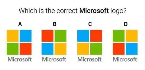 Which Is the Correct Microsoft Logo?