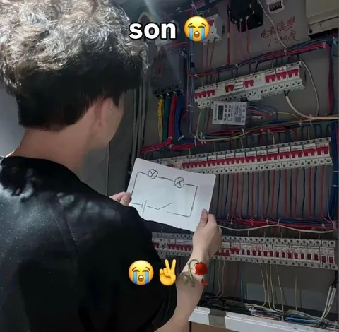 Son Crying Over Wiring