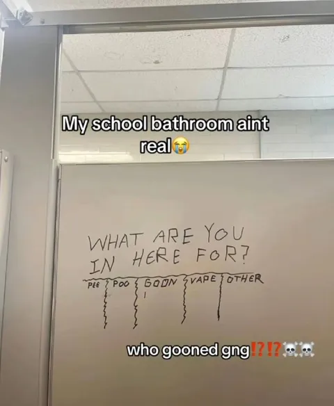 School Bathroom Gooning Chart