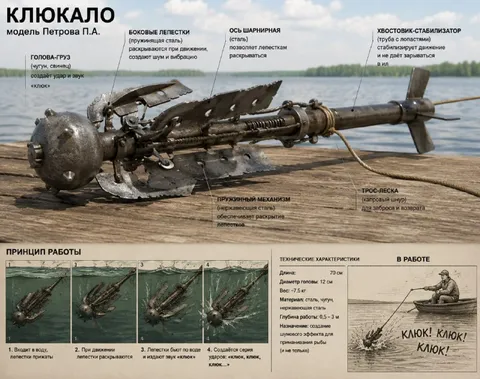 Клюкало для приманивания рыбы
