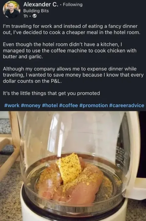 Chicken Cooked in a Coffee Maker