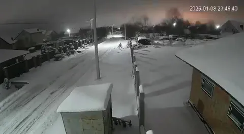 Таинственный взрыв в снежной деревне