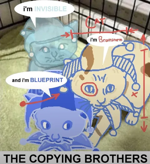 The Copying Brothers Cats