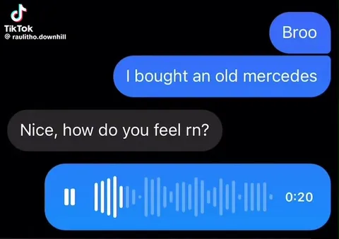 Old Mercedes Voice Message