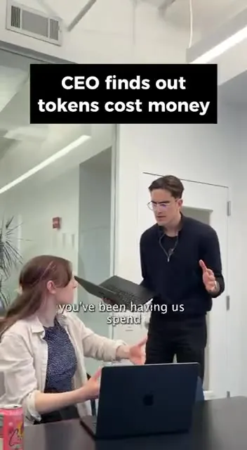 CEO Finds Out Tokens Cost Money