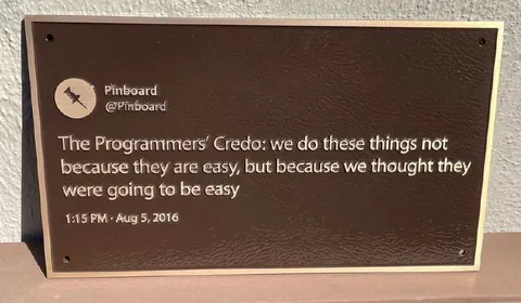 The Programmer's Credo