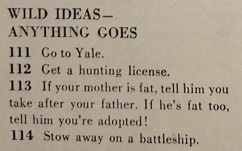 Wild Ideas Anything Goes