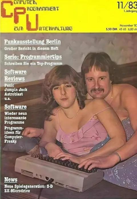 Computer-Paar am ZX Spectrum