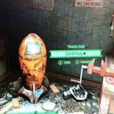Call of Duty in the Trash