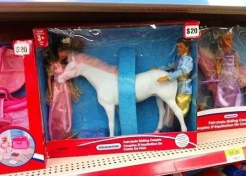 Fairytale Riding Couple Toy