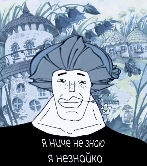 Я ничего не знаю, я Незнайка