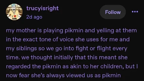 Mother Treats Pikmin Like Children
