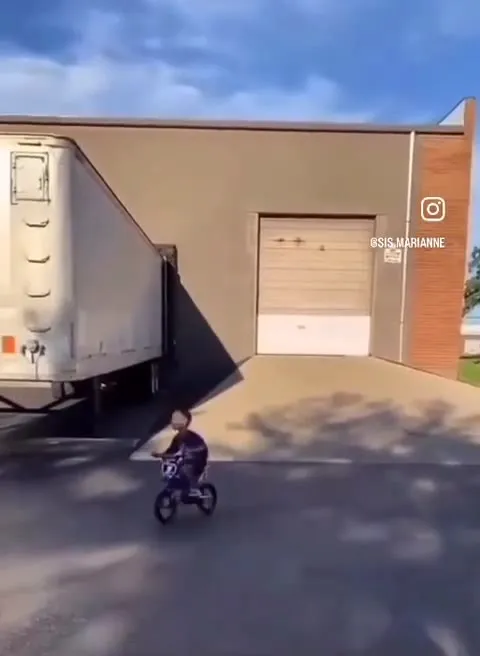 Tiny Bike Big Parking Lot