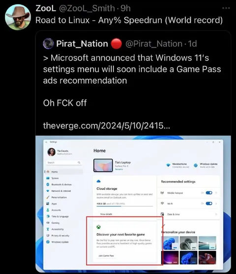 Windows 11 Game Pass Ads