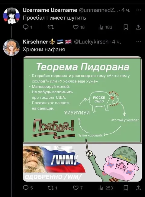 Теорема Пидорана на доске