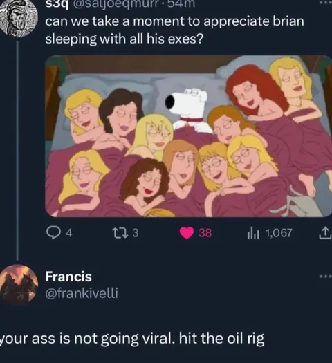 Brian Sleeping With His Exes